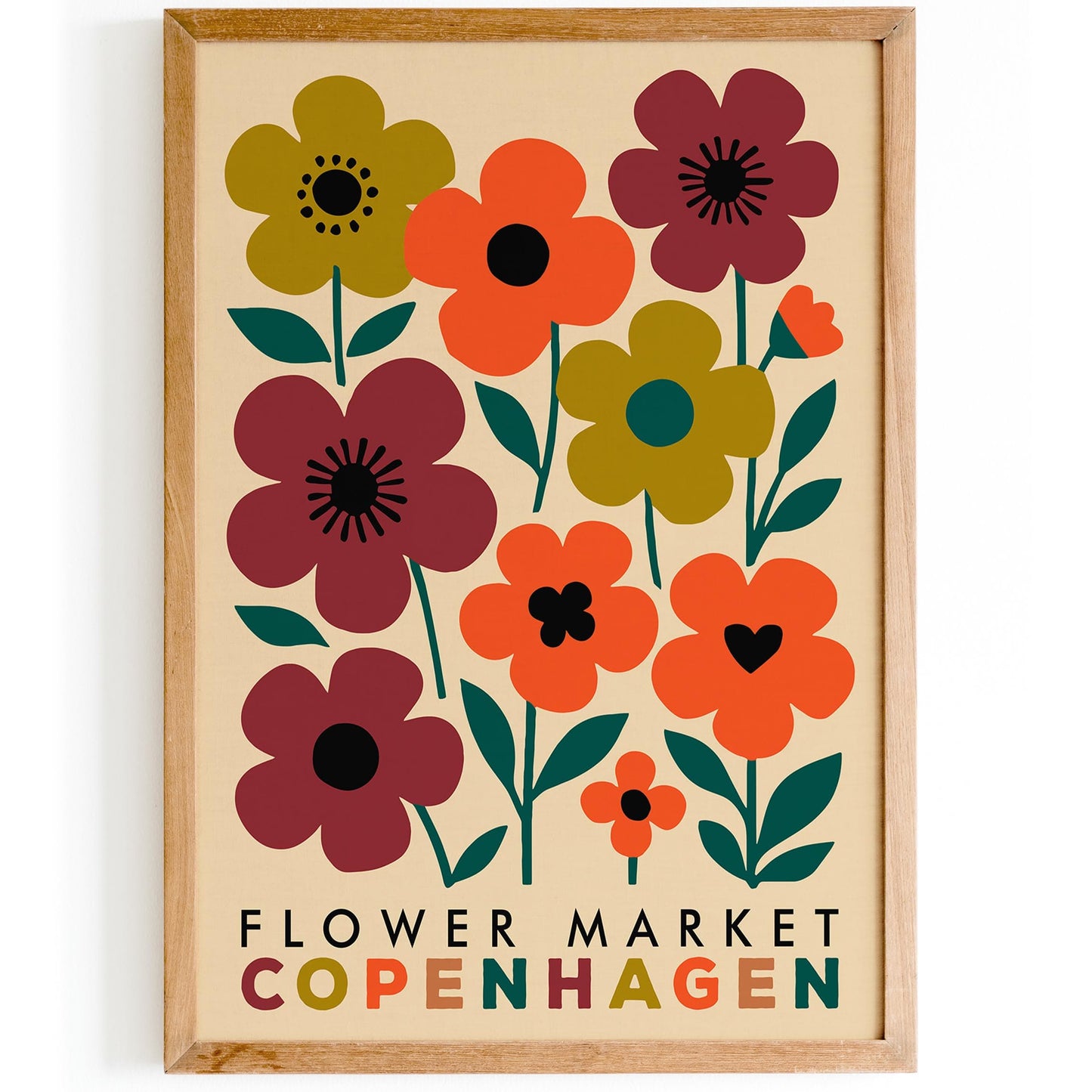 Copenhagen Flower Market Poster