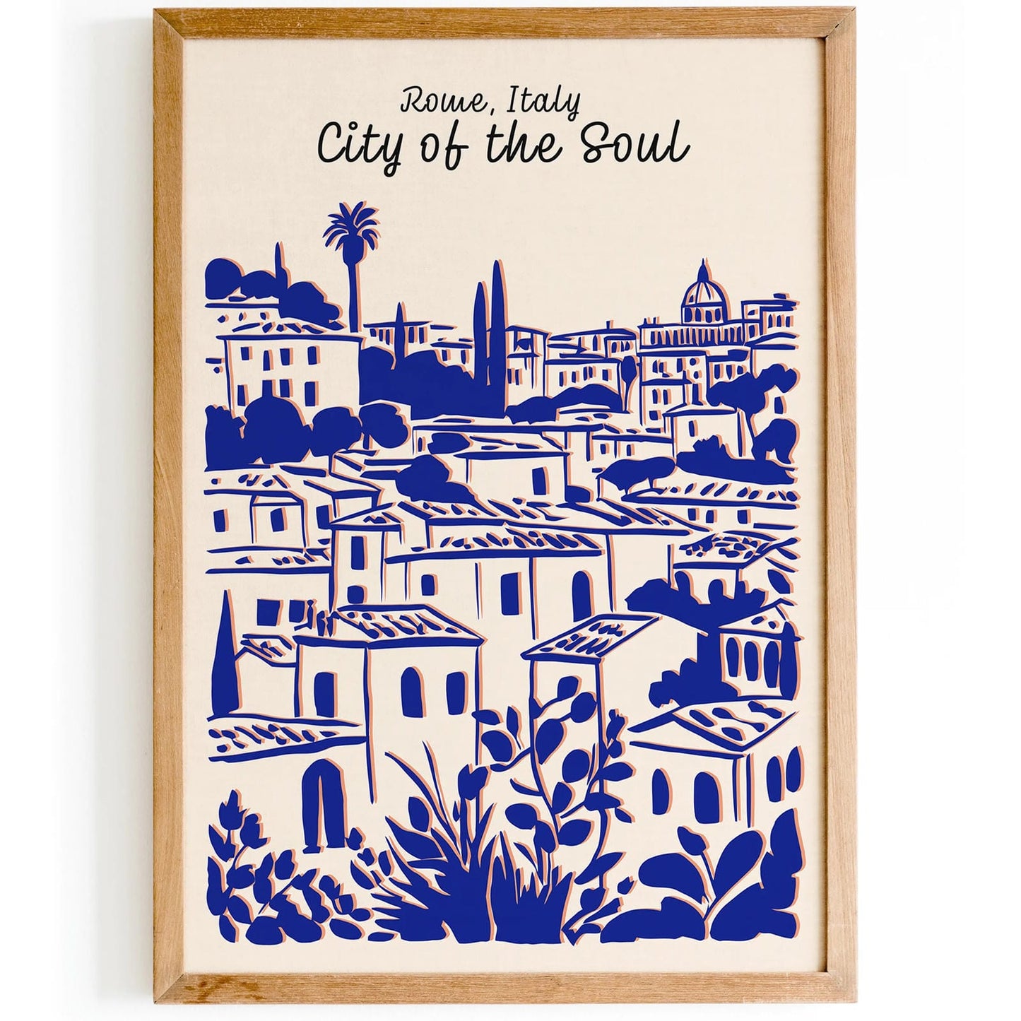 Rome Italy City of the Soul Poster