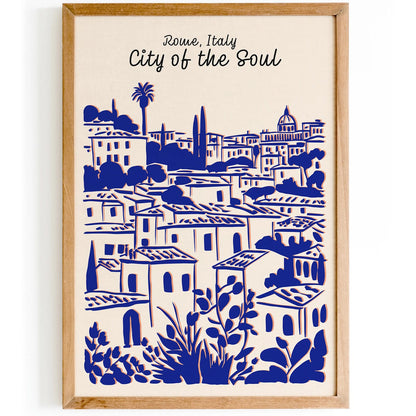 Rome Italy City of the Soul Poster
