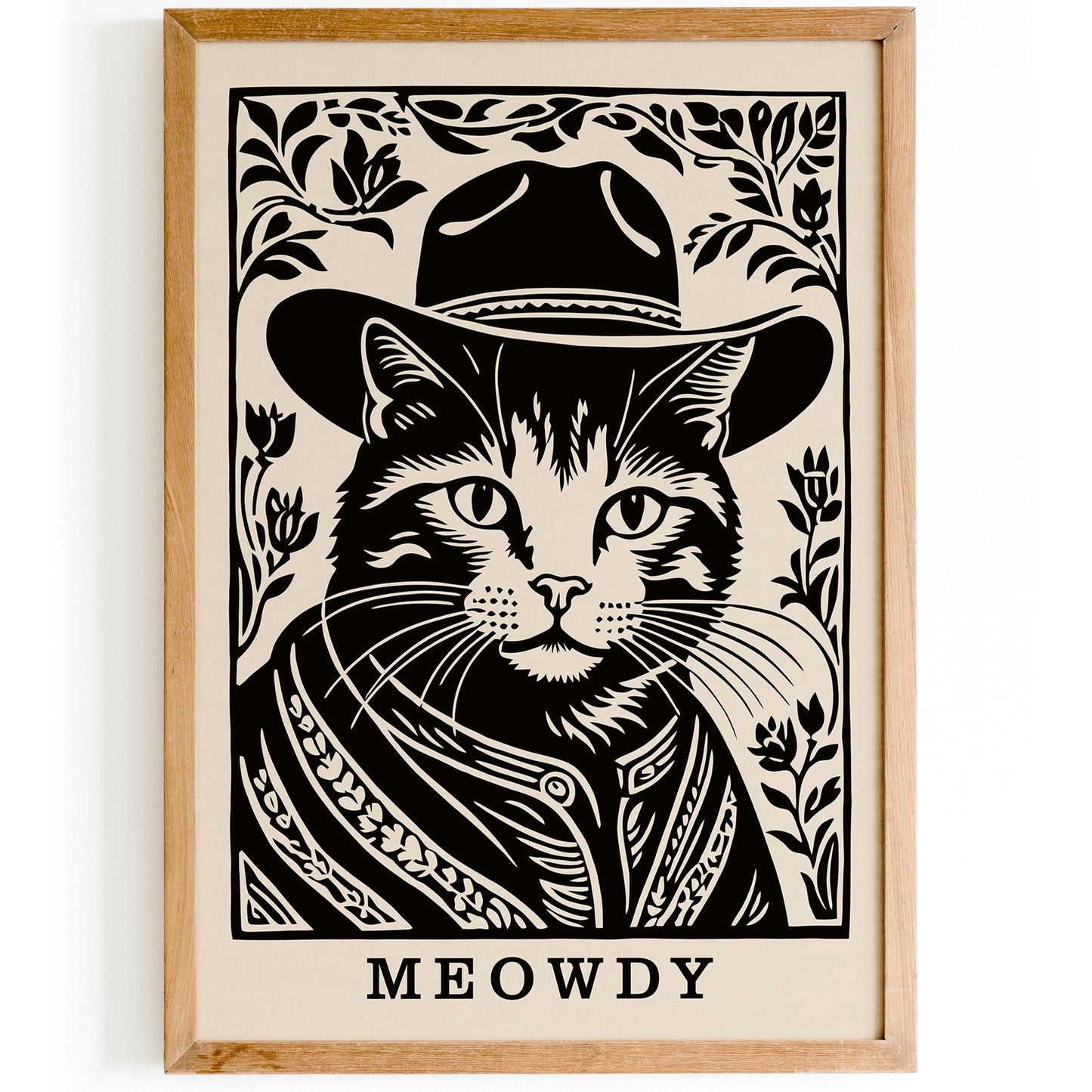 Cat Cowboy Meowdy Poster