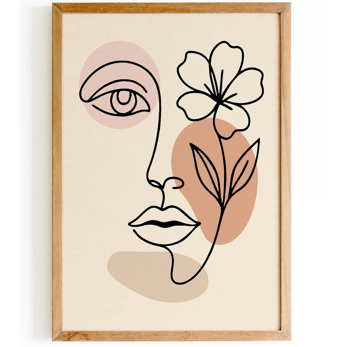 Line Art Woman Face Poster 2025