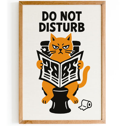 Do Not Disturb Cat Poster