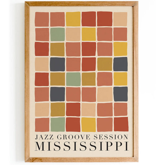 Jazz Groove Session Mississippi Music Poster