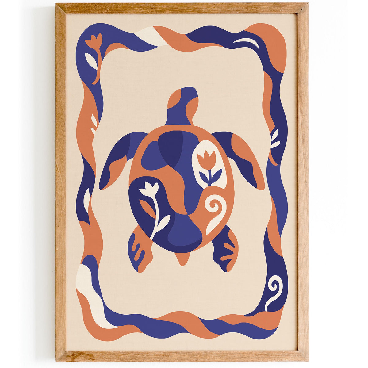 Abstract Turtle Animal Art Poster