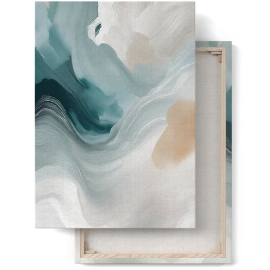 Abstract Ocean Waves Canvas Print