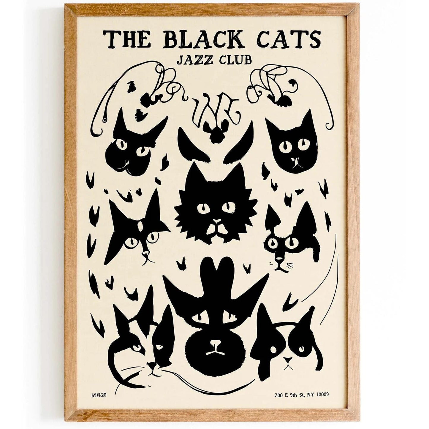 The Black Cats Jazz Club Poster