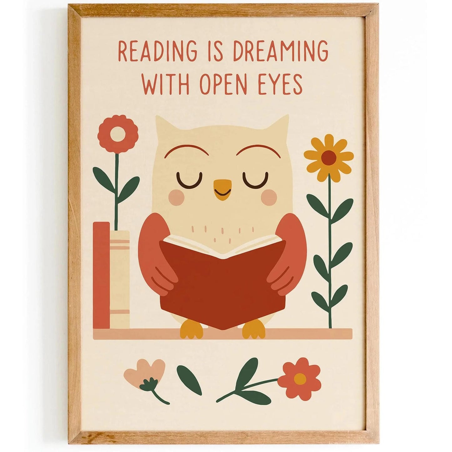 Reading is Dreaming with Open Eyes Poster