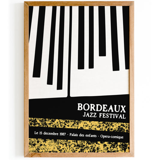 Bordeaux Jazz Festival 1987 Poster