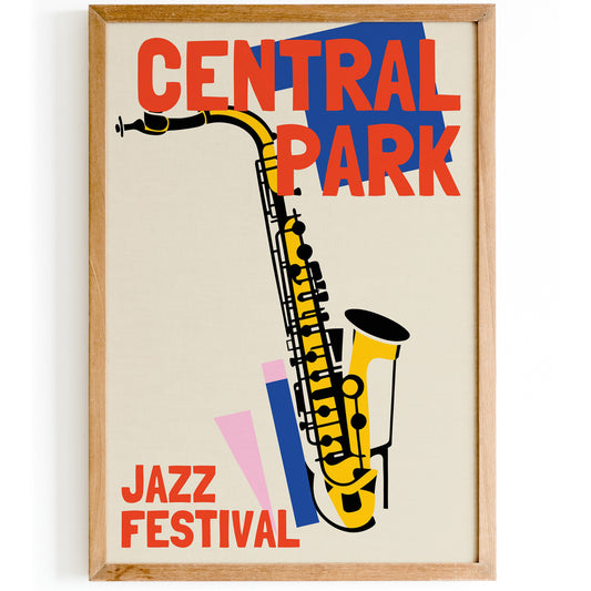 Central Park Jazz Festival Poster