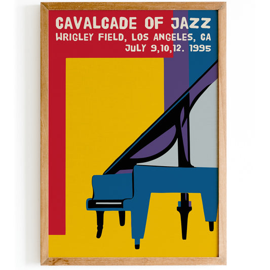 Jazz Festival Los Angeles Retro Poster