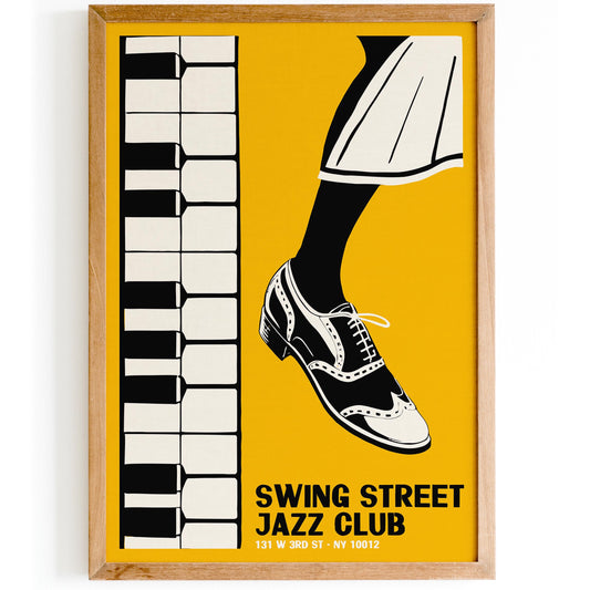 Swing Street Jazz Club Poster