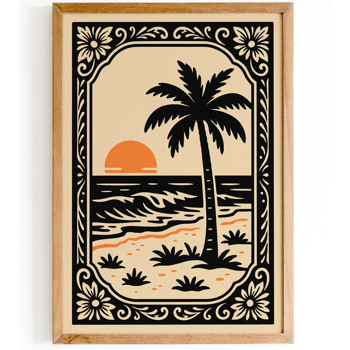 Hawaii Tropical Sunset Poster