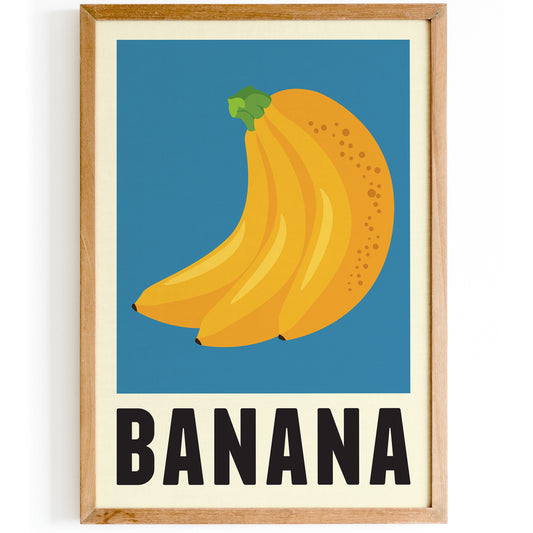 Minimalist Banana Poster