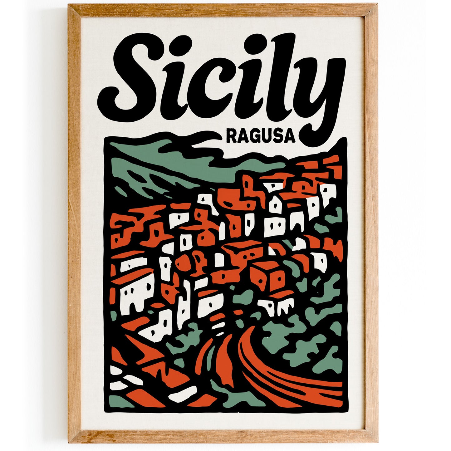 Sicily Ragusa Poster