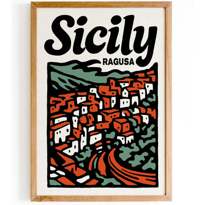 Sicily Ragusa Poster
