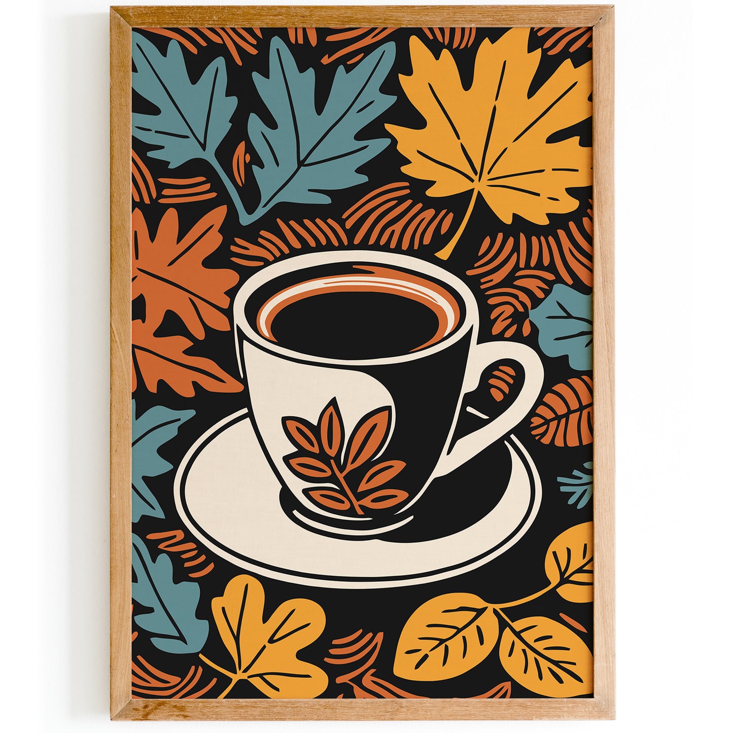 Autumn Coffee Kitchen Art Print