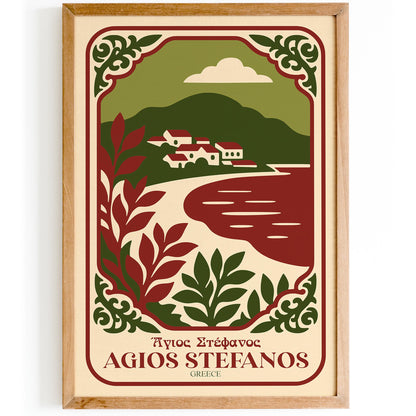 Agios Stefanos Greece Poster
