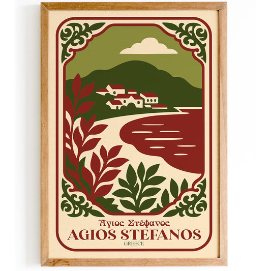 Agios Stefanos Greece Poster