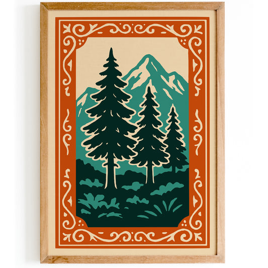 American Nature Landscape Art Print