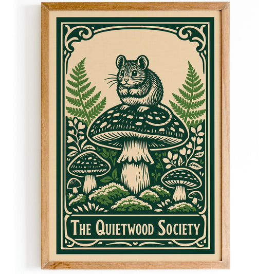 Quietwood Society Wild Nature Art Poster