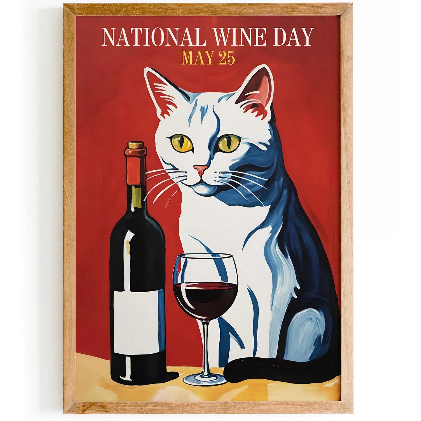 National Wine Day Cute Poster
