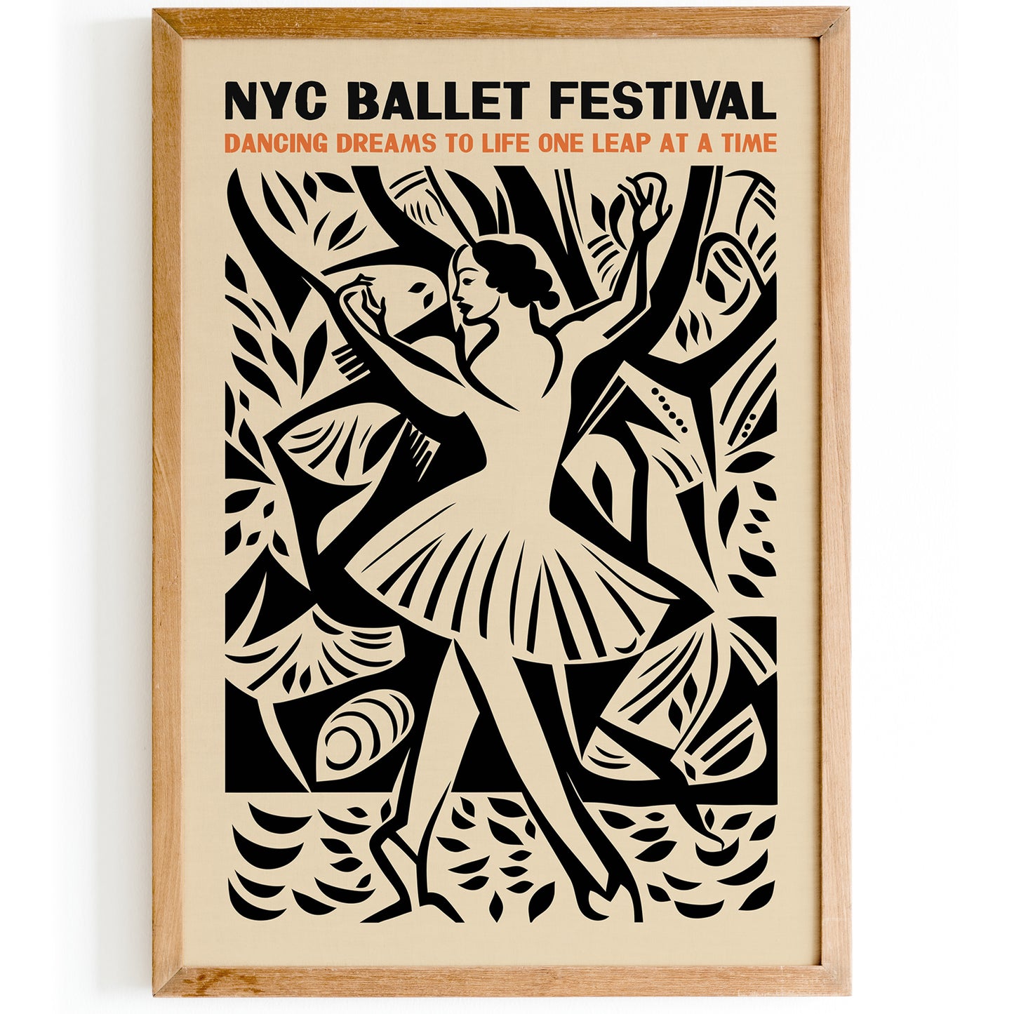 NYC Ballet Festival Vintage Print