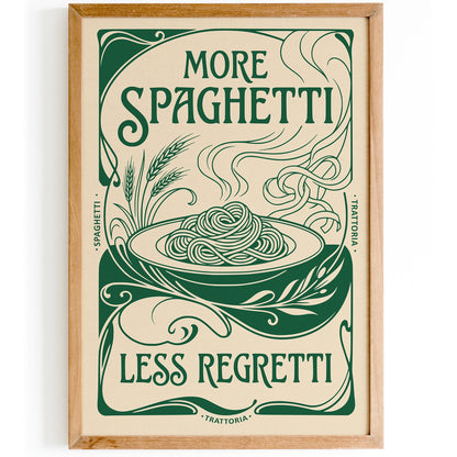 More Spaghetti Less Regretti Poster