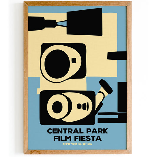 Central Park Film Festival Retro Poster