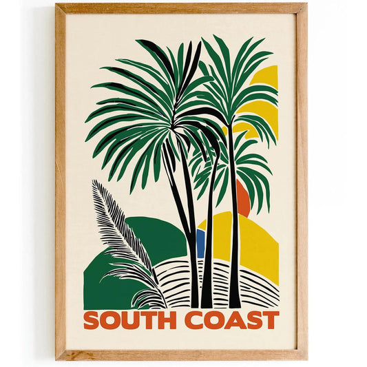 South Coast Abstract Palm Trees Art