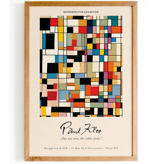 Paul Klee Colorful Retro Wall Art
