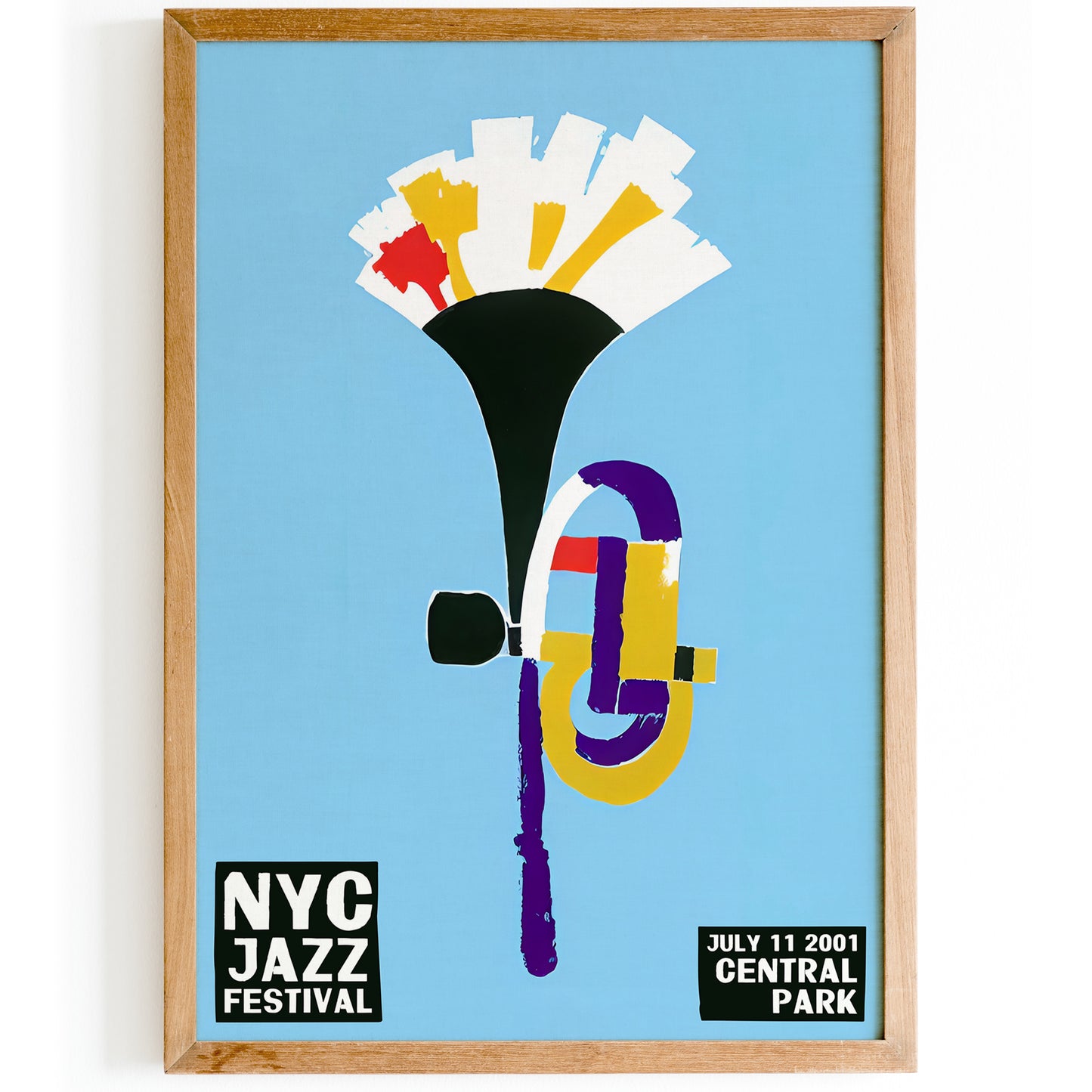 NYC Jazz Festival 2001 Central Park Poster