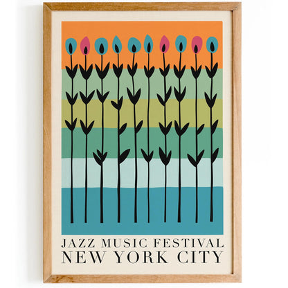 Jazz Music Festival New York City Poster
