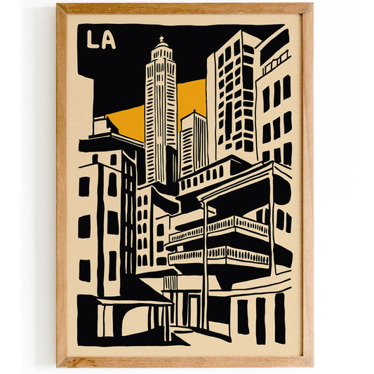 Los Angeles Modern Architecture Poster