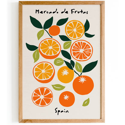 Mercado de Frutas Spain Poster
