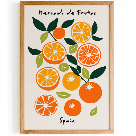 Mercado de Frutas Spain Poster