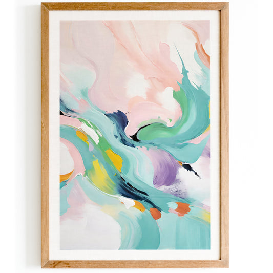 Girly Abstract Painting Print