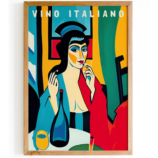 Vino Italiano Vintage Wall Art Print