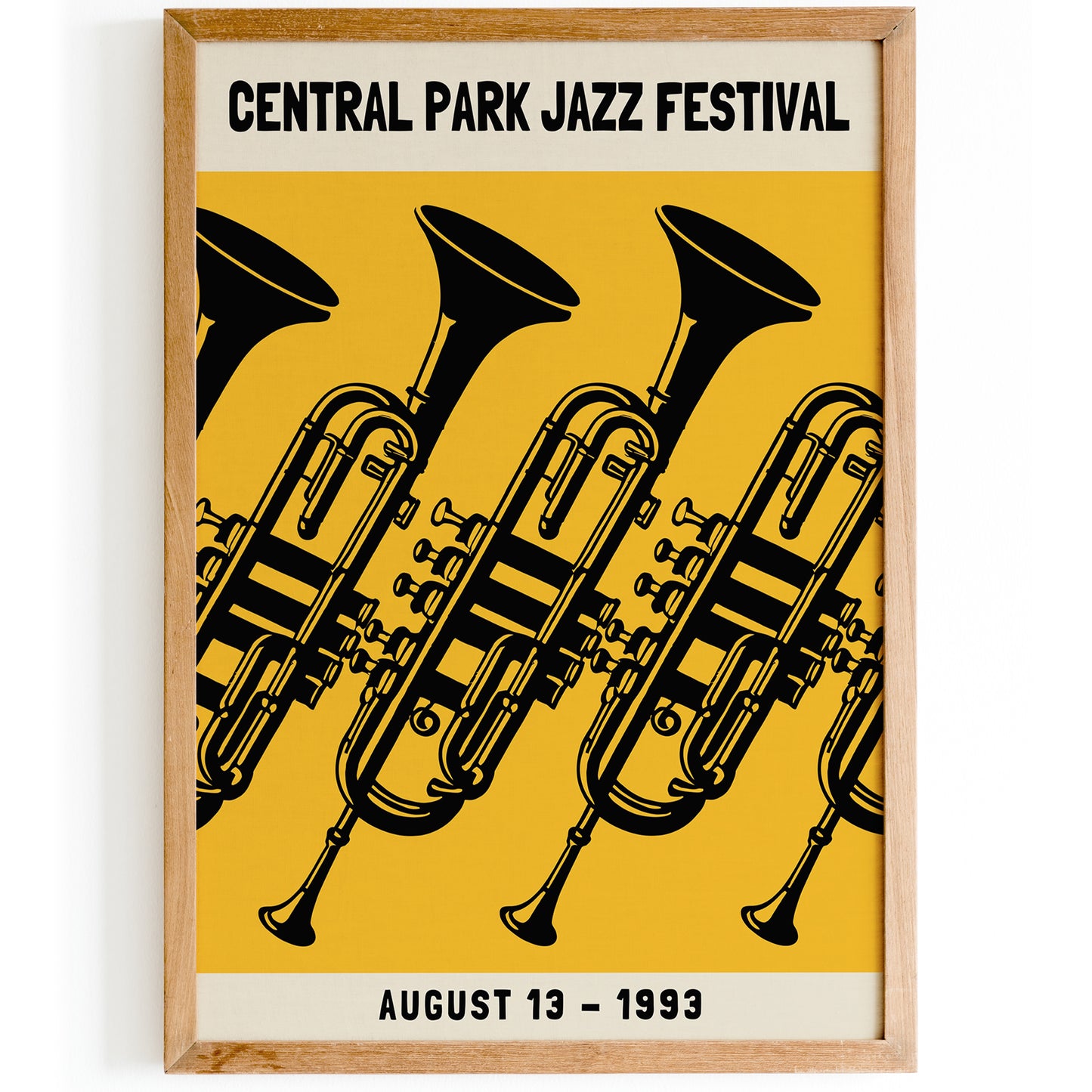 Central Park Jazz Festival Vintage Poster
