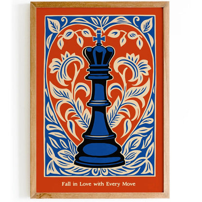 Minimalist Strategy Print – Gift for Chess Lovers