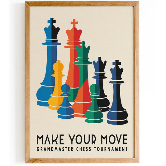 Chess Poster Print – Make Your Move Wall Art