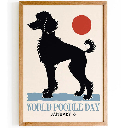 World Poodle Day Minimalist Poster