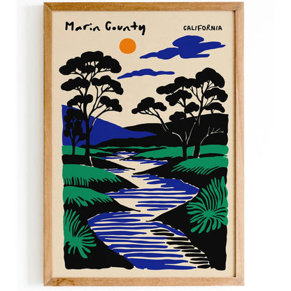 Marin County California Poster