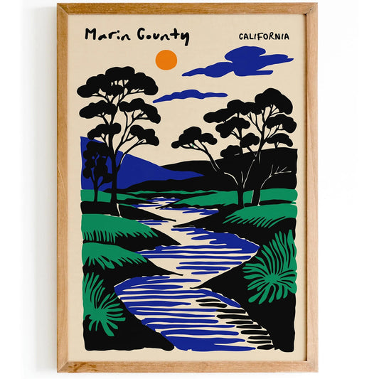 Marin County California Poster