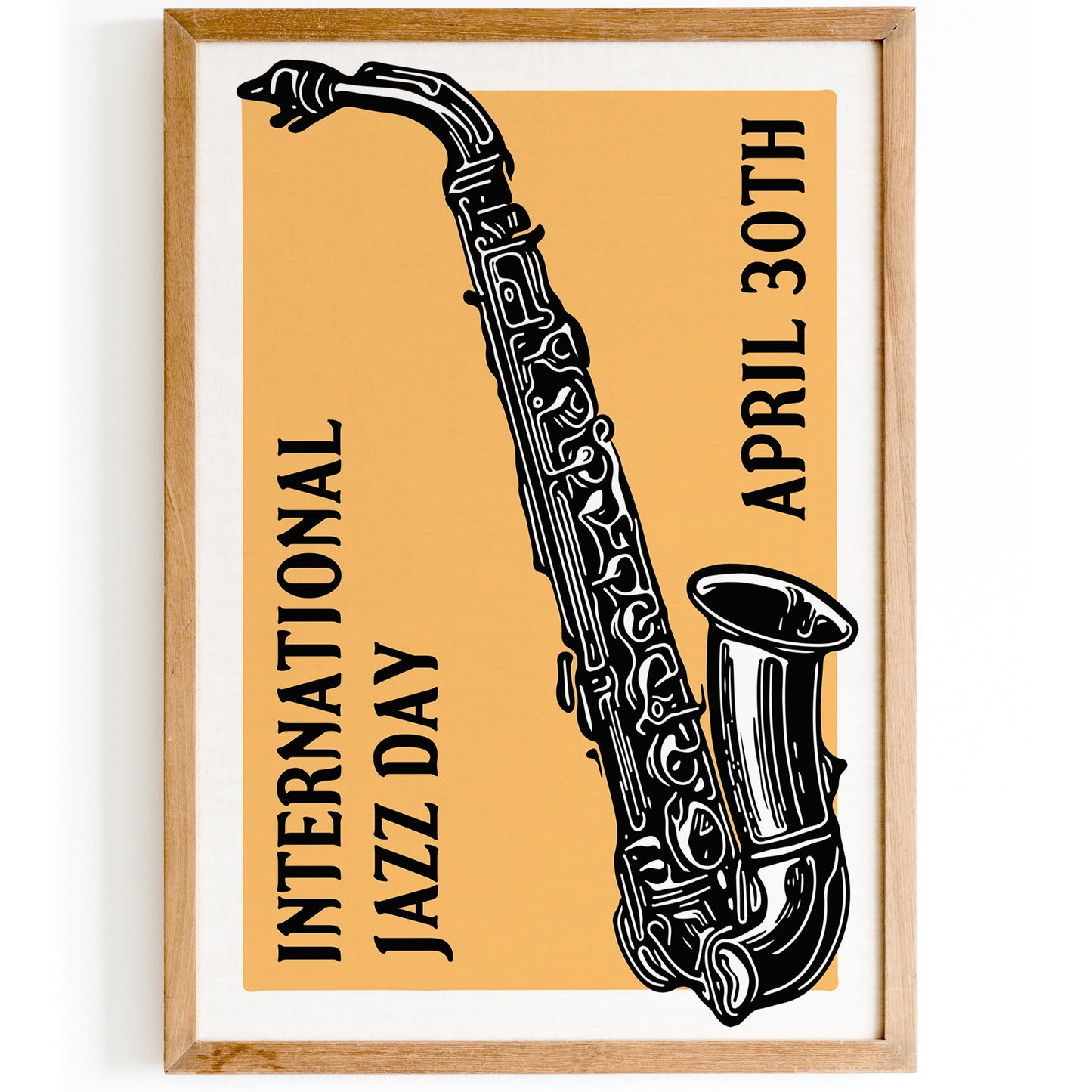 International Jazz Day Saxophone Poster