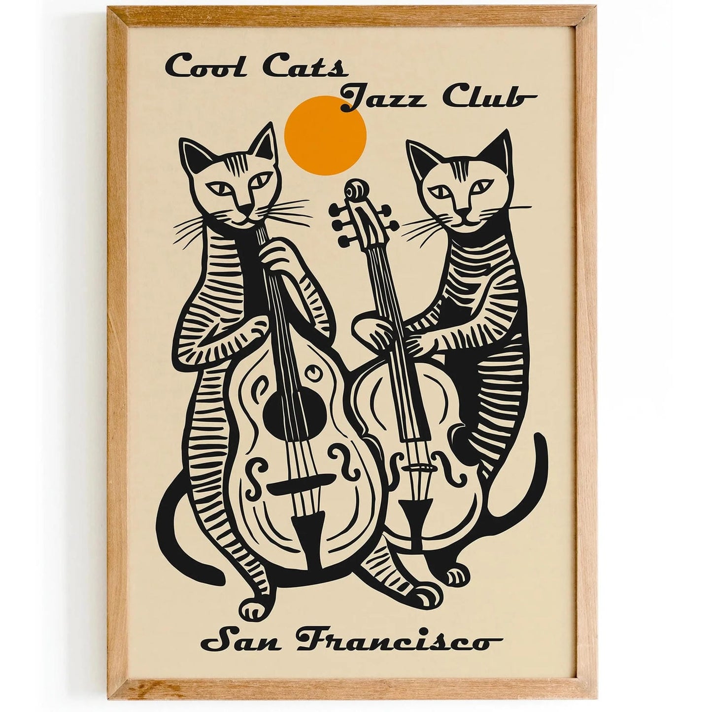 Cool Cats Jazz Club Art Print
