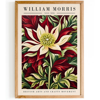 Victorian Gardens: William Morris Botanical Poster