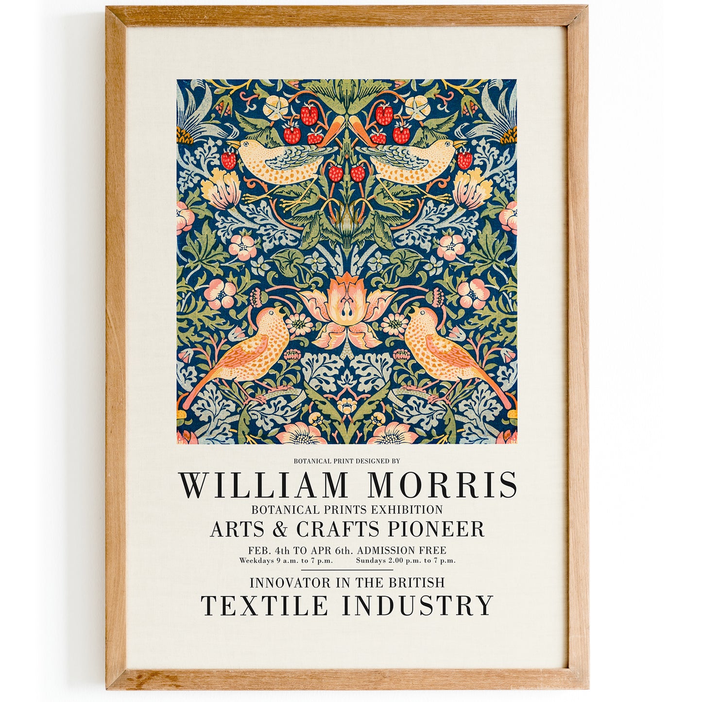 William Morris Exhibition Poster