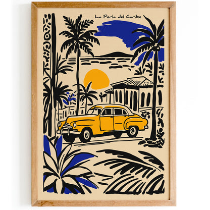 La Perla del Caribe Poster - Caribbean Travel Print
