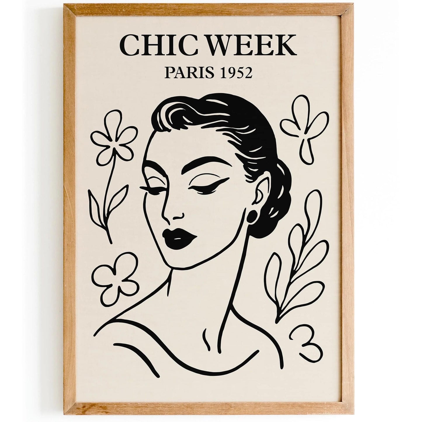 Chic Week Paris 1952 Fashion Poster
