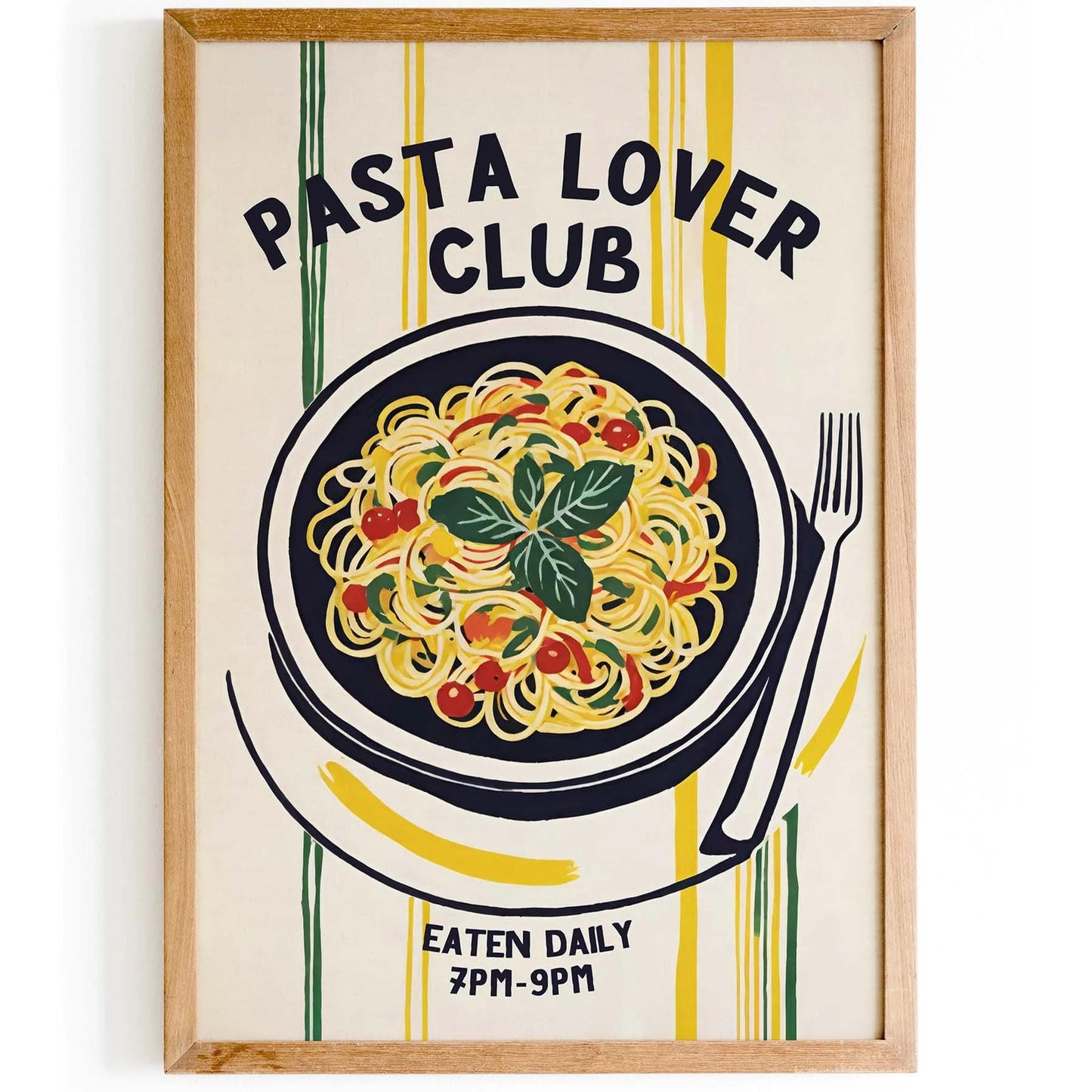 Pasta Lover Club Wall Poster